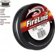 Beadsmith 4LB Fireline Crystal Bead Thread, 125Yd Reel, Jewelry, Art Craft Tool