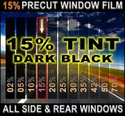 Chevy Cruze 2010-2015 PreCut Window Tint - Dark Black 15% VLT Film