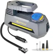 Sansai 120W Portable Digital Car Socket Air Pump Compressor Tyre/Bike Inflator