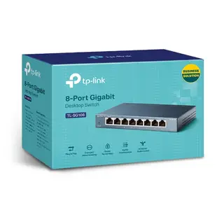 TP-LINK TL-SG108 網路交換器 Gigabit 鐵殼 HUB 1000Mbps 8埠 交換器 SG108