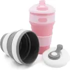 Reusable Silicone Pocket Coffee Mug Collapsible Foldable Travel Cup with Lids AU