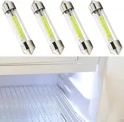 CCBASEBALL 4PCS RV Refrigerator Light Bulb, DC12V Replacement RV Fridge Light Bulbs, Super Bright Low Power Refrigerator Interior Light LED Bulb For Trailer Camper Motorhome