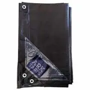 ARK TARPS 4M x 6M Silver/Black Industrial Strength Tarp 20BS0040T0060