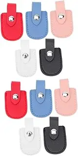 FRCOLOR Sets Cuticle Nail Clippers Cover for Salon Use Pu Protective Scissor Case Cuticle Nipper Covers Nail Clippers Protectors Pcs