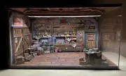 Diorama 1/18 Vintage Garage Mercedes
