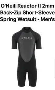$129 Oneill Mens Reactor 2 Spring Suit Wet Suit Surfing Diving Ski Brand New