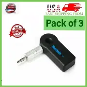 3 x Wireless Bluetooth 3.5mm AUX Audio Stereo Music Home Car Receiver Adapter