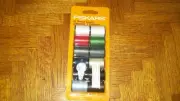 Fiskars 12 thread spools 3 needles 1 threader