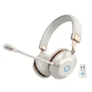 Wireless Headset Bluetooth Headset with Microphone AI Noise Canceling Mic & U...
