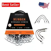 Flexible 50 Pack Bungee Cords - Adjustable Heavy-Duty Straps with Hooks 15-31"