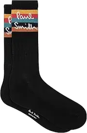 PS Paul Smith Men's Guernsey Sport Socks, Black, One Size, Black, One Size, Black, One Size
