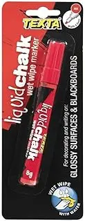 Texta Wet Wipe Liquid Chalk Marker, Red