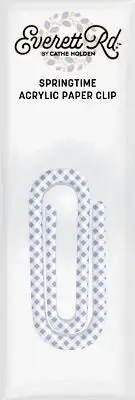 Everett Rd. Springtime Acrylic Paper Clip-Purple