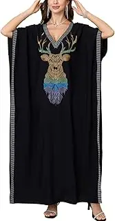 [YouKD] Wemon's Summer Long Kaftan Maxi Dress Bohemian Swimsuit Beach Cover Up Robes