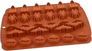 GREENADSCAPE Chocolate Mold Fondant Molds Flexible Silicone Molds Cookie Silicone Molds Silicone Cake Molds Halloween Silicone Mold Molds for Cake Baking Halloween DIY Molds Bakery Tools
