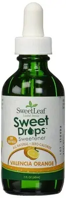 SweetLeaf Sweet Drops Liquid Stevia Sweetener Valencia Orange 2 Ounce Pack of 2