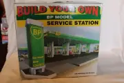 Build Your Own BP Model Service Station Play Set Sealed Bags Original Box, 1995