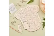 GingerRay: Botanical Baby Wooden Puzzle - Guest Book