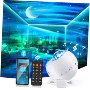 Star Projector Northern Lights Projector,White Noise&Bluetooth Star Projector