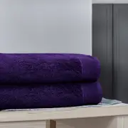 Bedding King 100% Pure Egyptian Cotton Bath Sheet - Midnight Purple