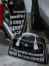 在飛比找Yahoo!奇摩拍賣優惠-Le coq 公雞高級高爾夫球袋＆衣物袋套組