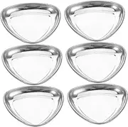 HAWILLOSCH Versatile School Painting Tray 6pcs Metal Watercolor Mixing Palette for Artists Body Painting Anime Game Models