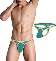 ZAIGGUT Mens Sexy Thong Pouch Underwear Low Rise T Back Male Sport G String