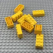 LEGO Brick - Yellow - 2 x 4 - QTY x10