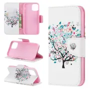 For iPhone 11 Pro Case, Drawing PU Leather Wallet Cover, Tree