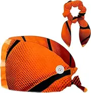 [YTYVAGT] Scrub Caps Women,Scrub Hats Suitable for Women,Art Basketball Pattern