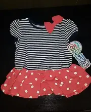 Gerber Graduates Baby Girls Short Sleeve Drop Waist Top Hemmed Double Ruff 24 Mo