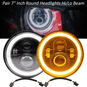 7" Round LED Headlight Hi-Lo DRL Sealed Lamp For Suzuki Samurai & Jeep Truck