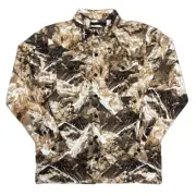 Brand New Mens Dakine Snap Front Mountain Flannel Golden Peaks Medium
