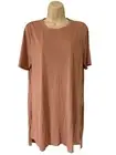 Forever 21+ Plus Size 0X Womens Knit Short Sleeve Tunic Top Mauve