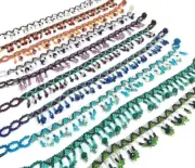 Seed Bead Tribal Fringe Dangle Anklet Womens Fashion Guatemalan Handmade Jewelry