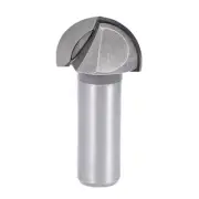 Router Bit 1/2 Shank 1" Cutting Dia Core Box 2 Flutes High-carbon Steel Cutter