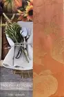 Benson Mills Burnt Orange Pumpkin Woven Metallic Jacquard Tablecloth 70” Round