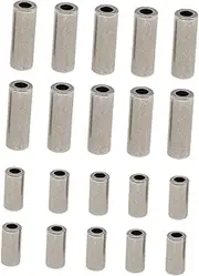 20x Single Barrel Rigs Fishing Crimp Sleeves for Wire Lines Deep Sea Fishing