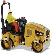 Diecast Masters CAT Caterpillar CB-2.7 Utility Compactor with Operator High Line Series 1/50 Diecast Model 85593