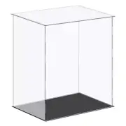 Acrylic Display Case Plastic Box Cube Storage Box Clear 36x26x40.5cm