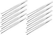 Happyyami 10pcs Portable Garden Tweezer Comfortable Grip Tweezers for Gardening Bonsai Crafts Nature Exploration Multi Functional Planting Tool