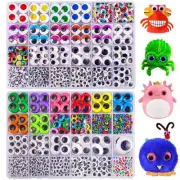 2500PCS Googly Eyes Self Adhesive for Crafts 48 Styles Sticker Eyes Multi Col