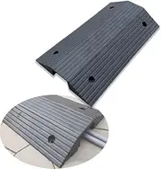 Rubber Threshold Ramp 4" 3" Rise Wheelchair Ramps Heavy Duty Bridge Ramp Non Slip Entry Ramps for Home/Garage/Door/Steps/Driveway(Hight 10cm/4inch)