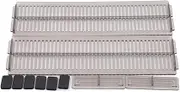 AIMALL 3sets Adjustable Drawer Storage Dividers Retractable Plastic Partition Board for Underwear Socks Office Supplies Organizer, 10.82-20.07in Expandable Length