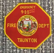 Vintage Taunton Massachusetts MA Fire Department -1999 Unique Patch-not Worn