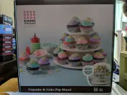 Good Cook Sweet Creations White Cake Pop & Cupcake Stand NIB 21 Cupcakes