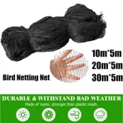 Bird Netting Net Anti Pest Commercial Fruit Trees Plant 10m/20m/30m Mesh Black