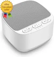 Sleep Sound White Noise Machine with 40 Natural Soothing Sounds and Memory
