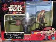 Star Wars 1999 Episode 1 Gungan Assault Cannon w/ Jar Jar Binks MIB