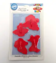 Vintage 1996 Wilton Looney Tunes Bugs & Friends Cookie Cutter 4 Pc Set Bunny Taz